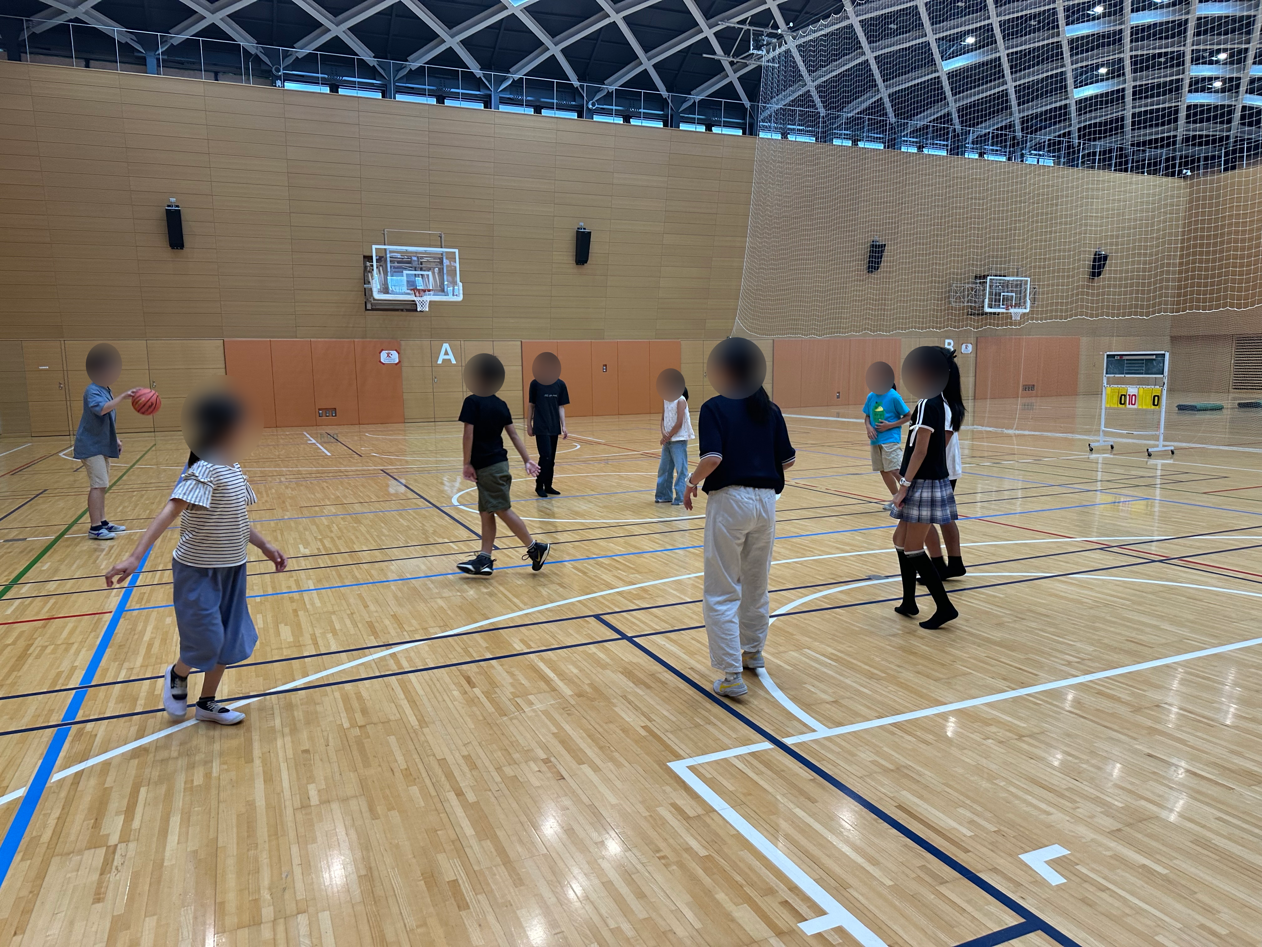体育館でのリフレッシュ